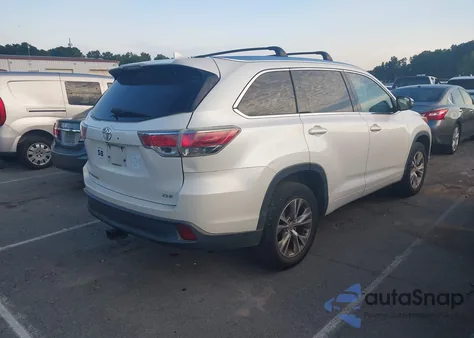 2015 Toyota Highlander Xle V6 из США, поврежденный, VIN 5TDKKRFH6FS066949
